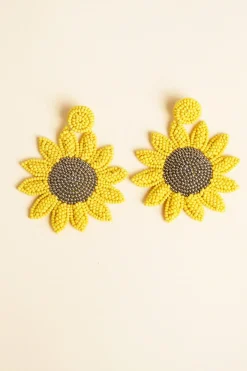 Antoine et Lili Boucles D'oreilles Tournesol Hot