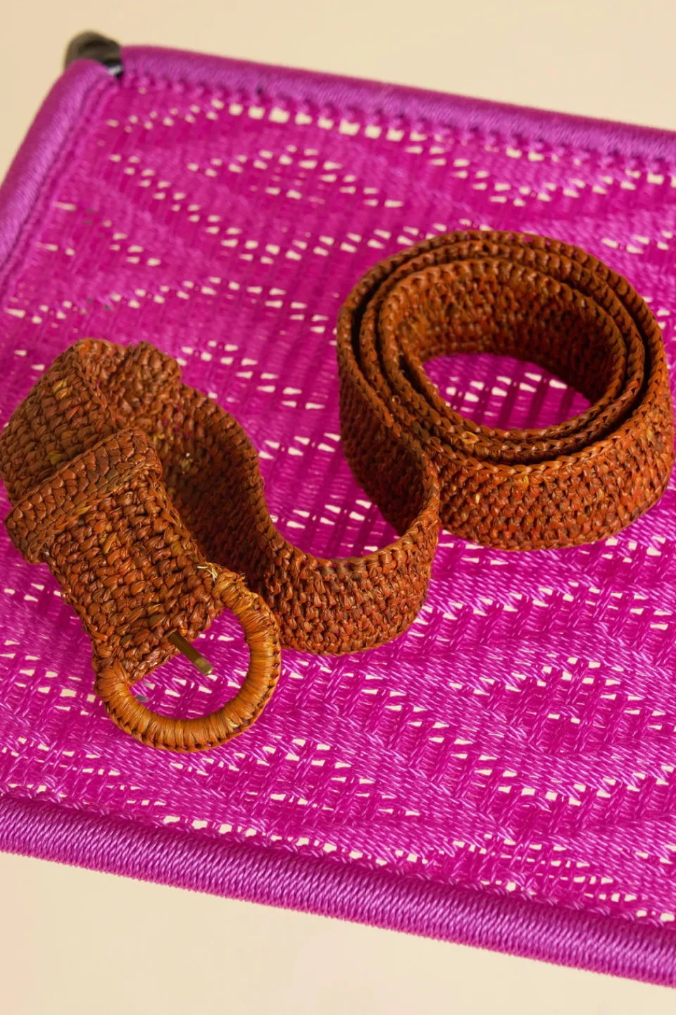 Antoine et Lili Ceinture En Raphia Unie Hot
