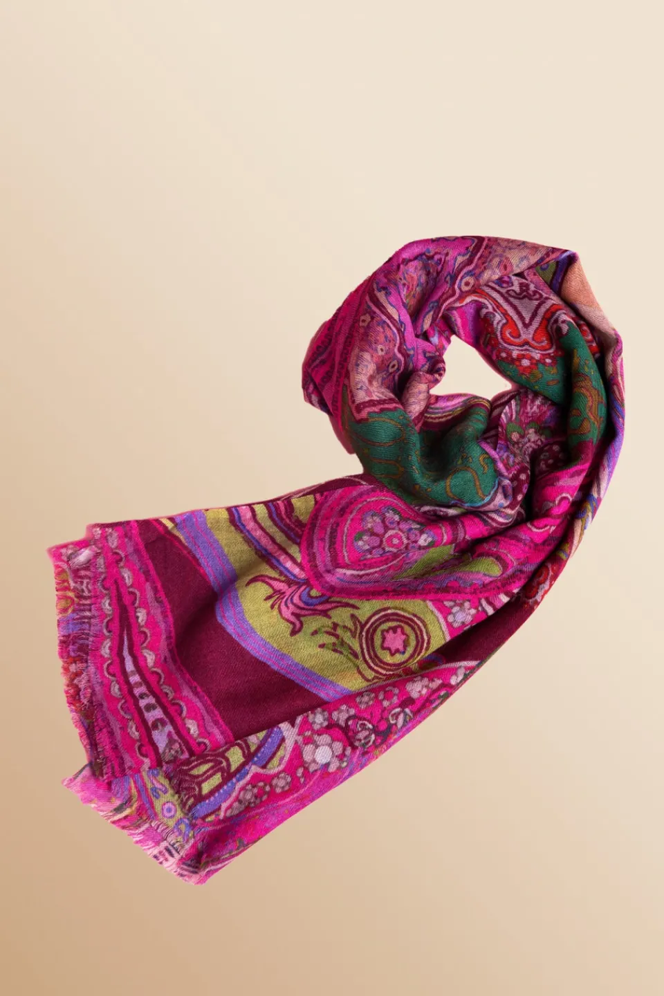 Antoine et Lili Foulard Laine Et Soie Tulum Hot