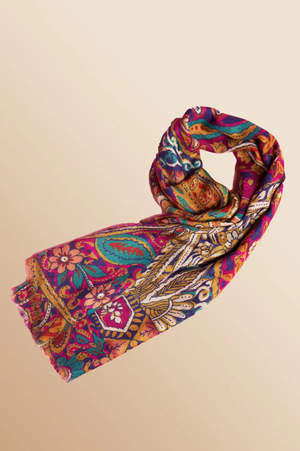 Antoine et Lili Foulard Laine Et Soie Tulum Outlet