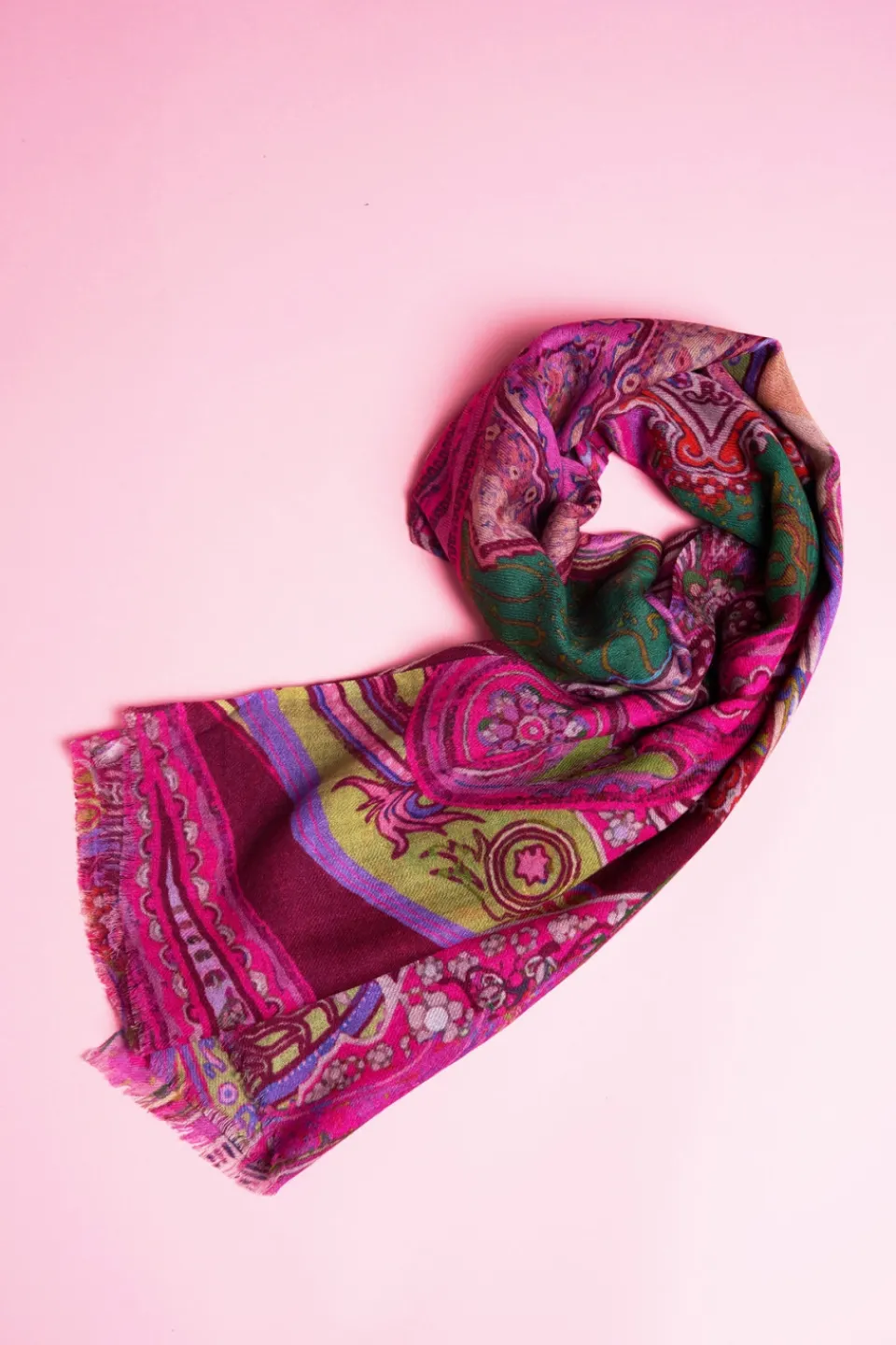 Antoine et Lili Foulard Laine Et Soie Tulum Hot