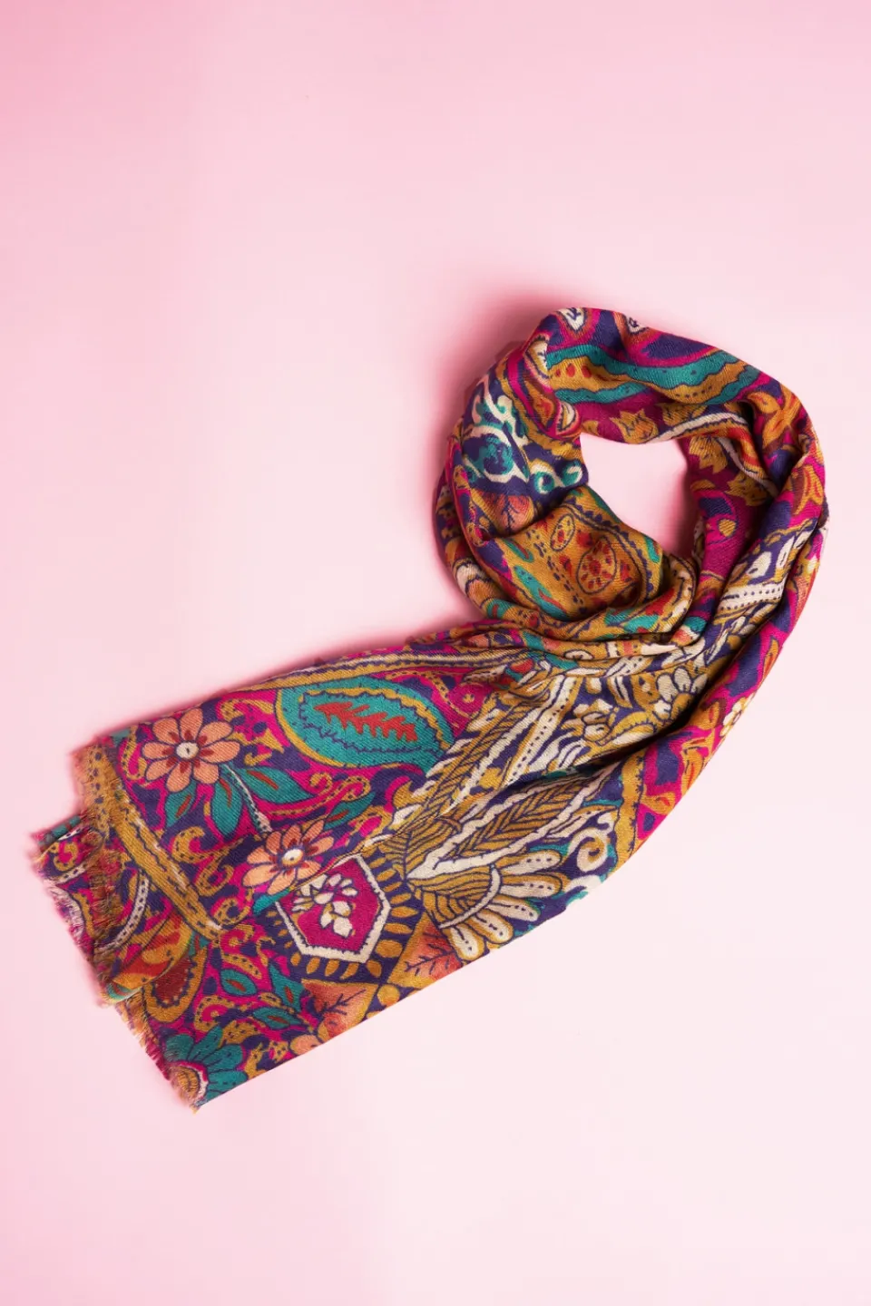 Antoine et Lili Foulard Laine Et Soie Tulum Outlet