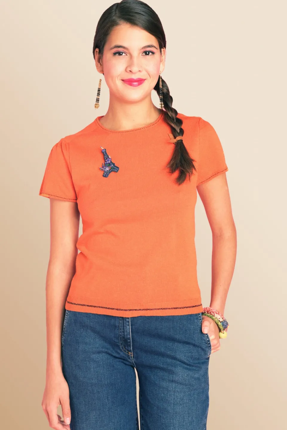 Antoine et Lili Pull Bande Lurex Noemie Outlet