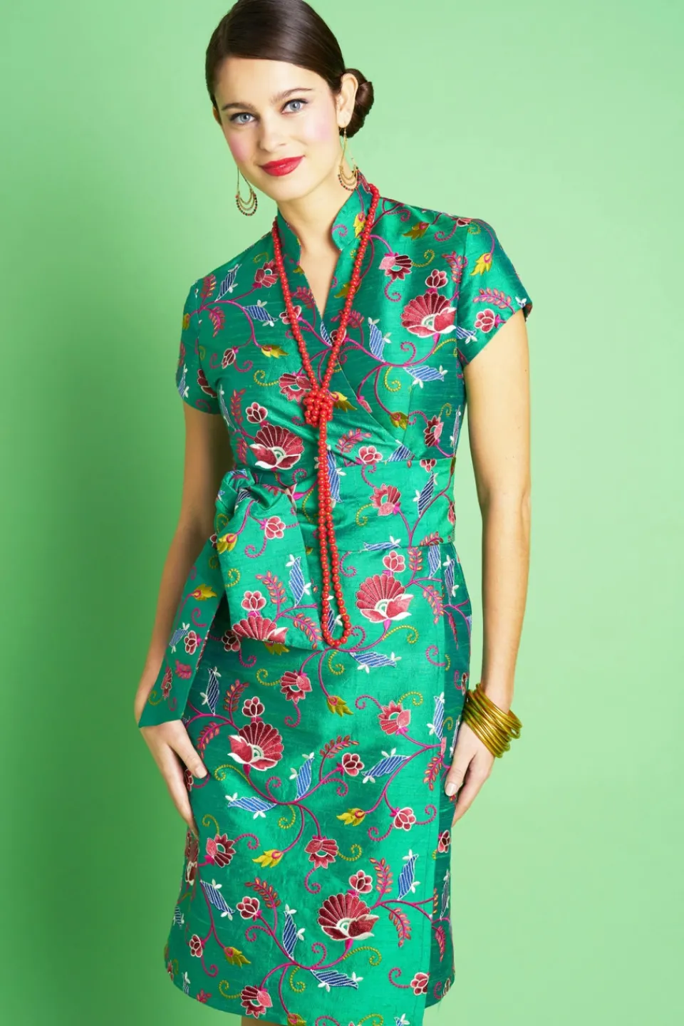 Antoine et Lili Robe Chinoise En Soie Charme Discount