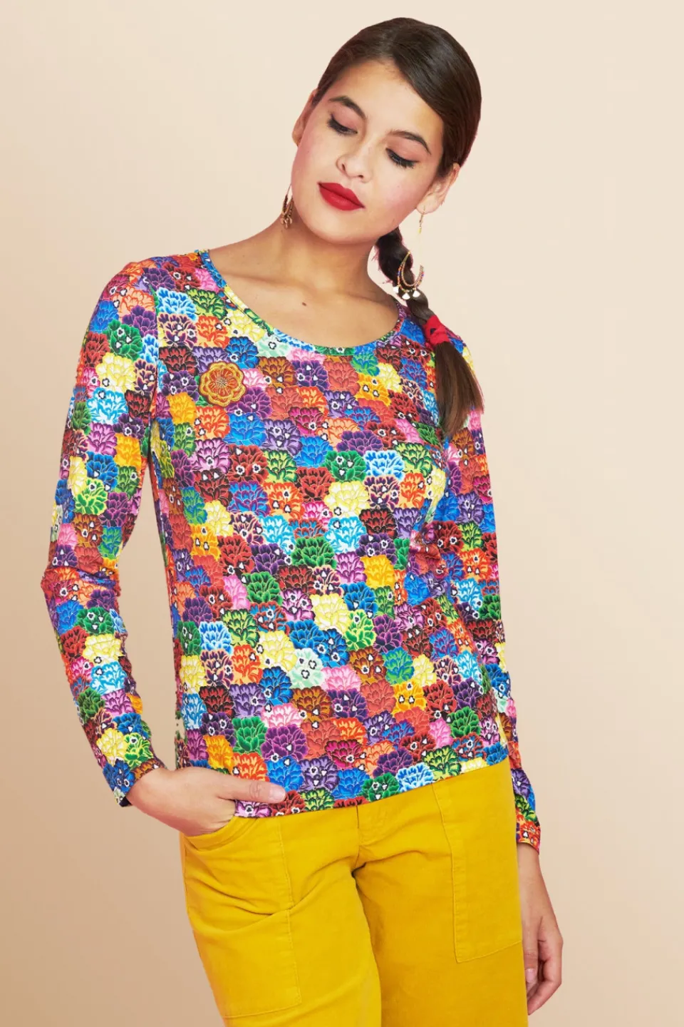 Antoine et Lili T-shirt Dahlia Outlet
