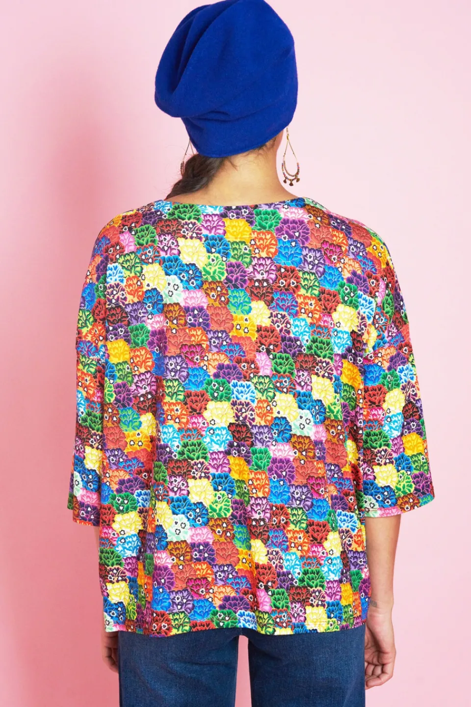 Antoine et Lili T-shirt Large M3/4 Dahlia Fashion